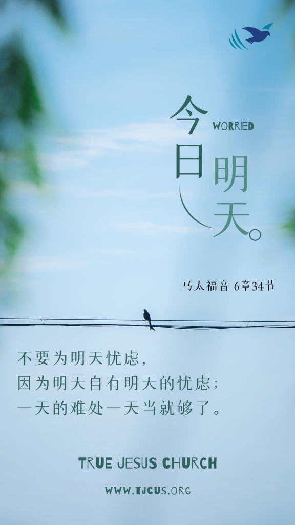 不要为明天忧虑